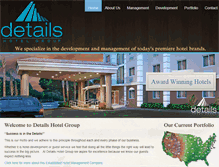 Tablet Screenshot of detailshotelgroup.com
